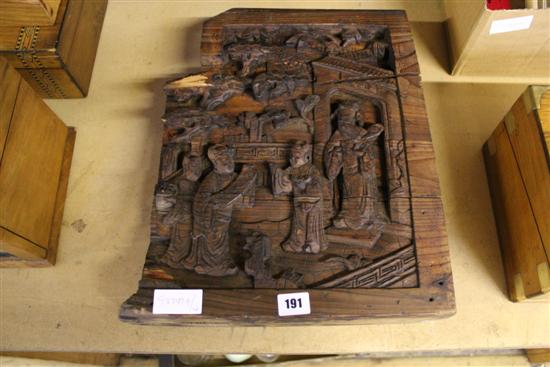 Carved panel from Suzou temple